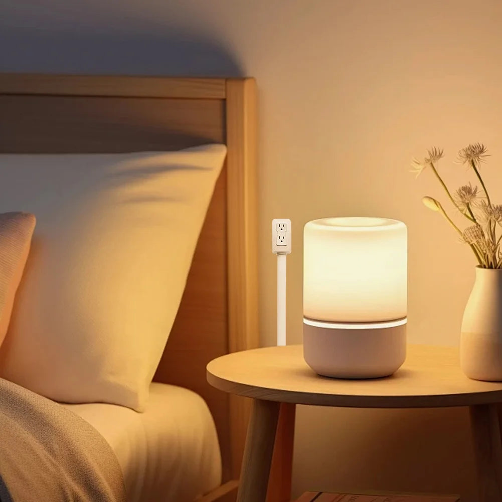 Power Socket Expander 2 Sockets 180° Rotation Stretchable Electrical Outlet Extender Power Socket Sofa Bedside Table Expander