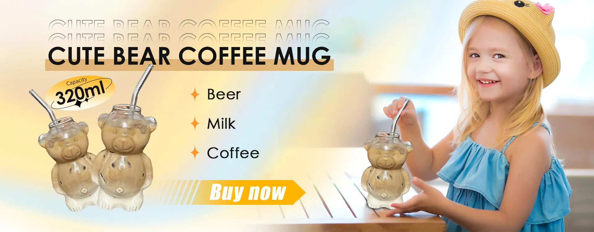 Cute Bear Double-layer Coffee Mug Double Glass Cup with Handle Insulated Espresso christmas Beer Cup High Borosilicate Glass Mug