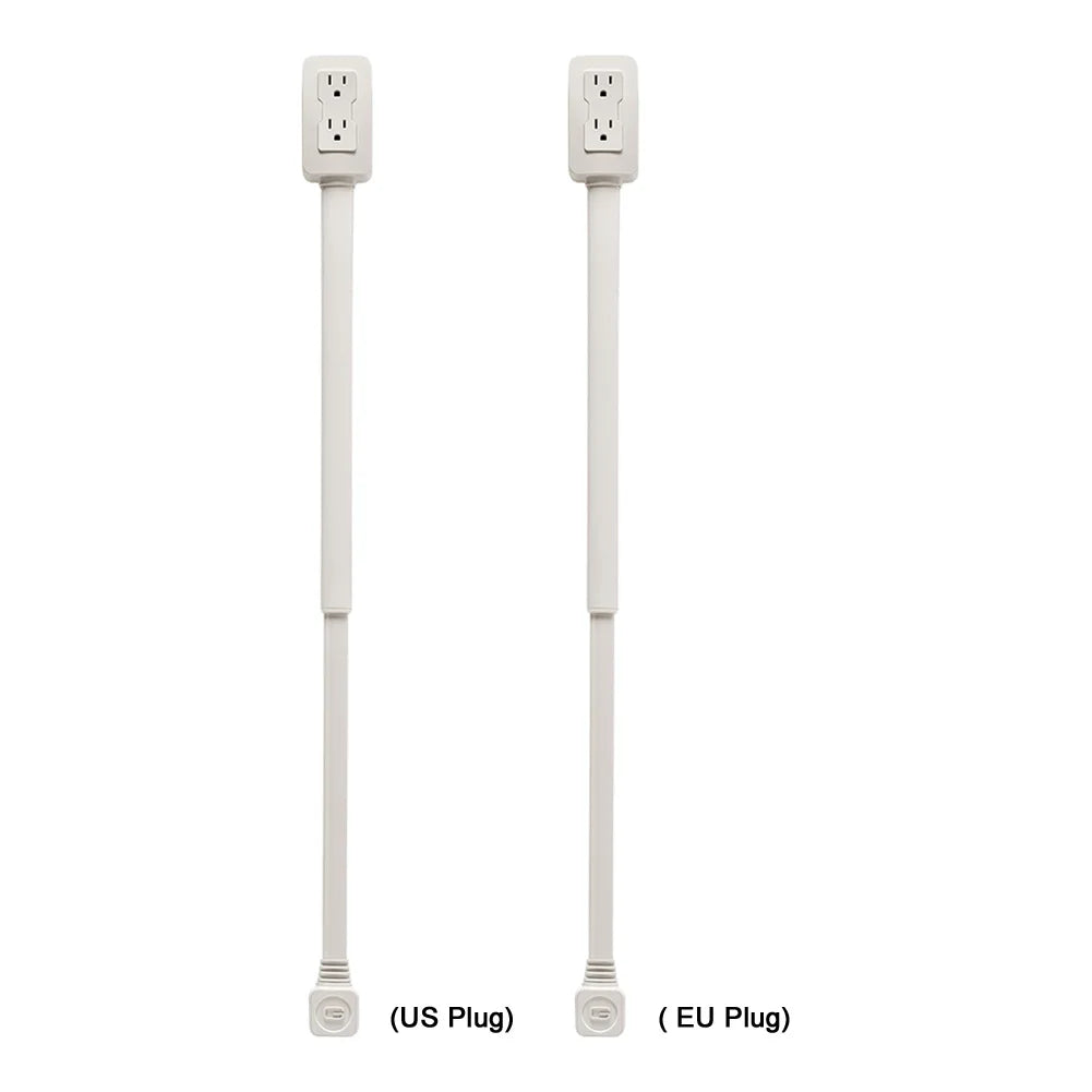 Power Socket Expander 2 Sockets 180° Rotation Stretchable Electrical Outlet Extender Power Socket Sofa Bedside Table Expander