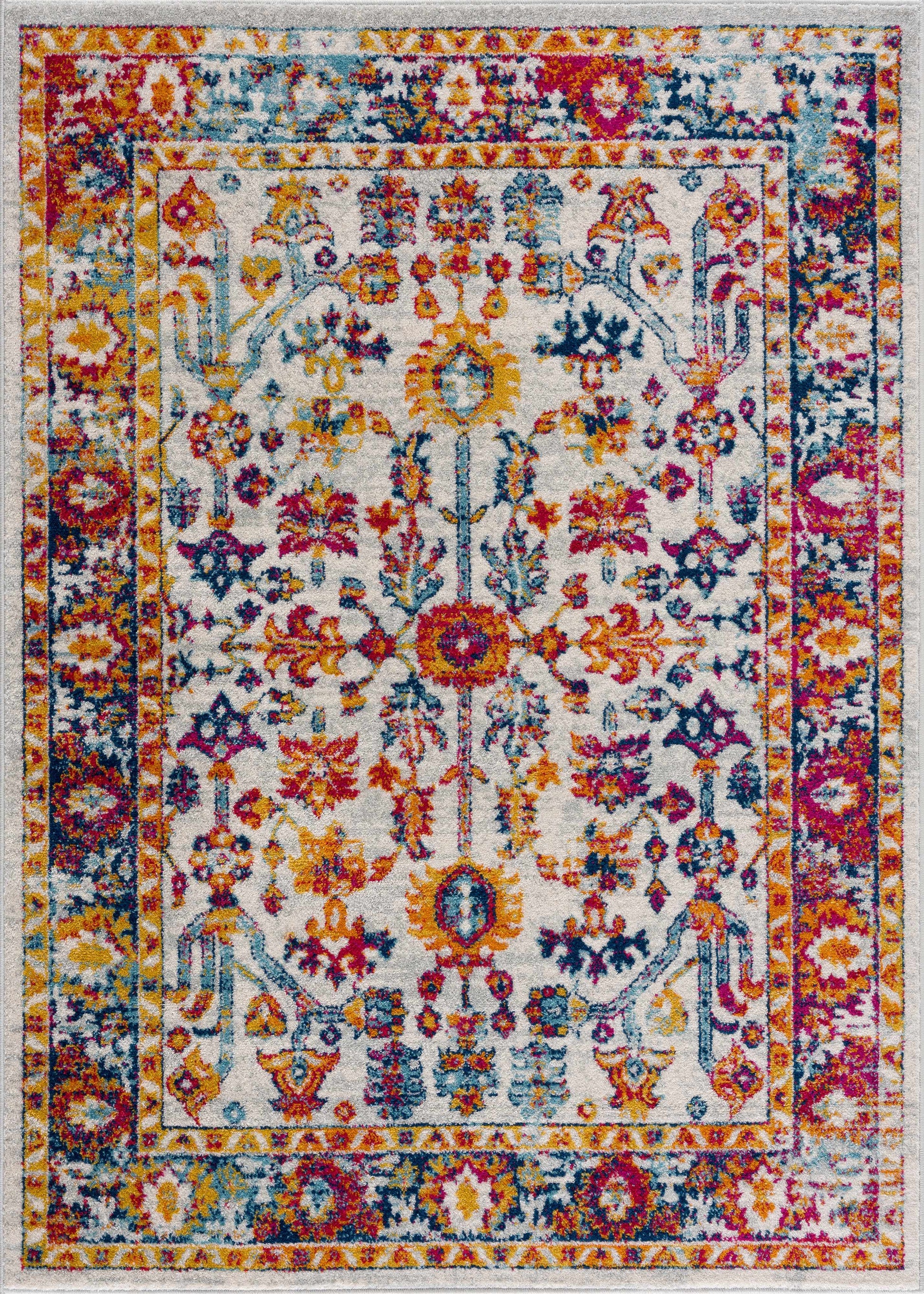 Istanbul Vintage Orange Area Carpet